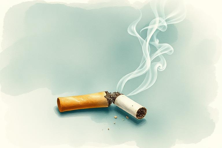 Illustration representing Tobacco and nicotine